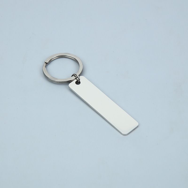 Stainless Steel Keychain Pendant Cross-border Engravable Keychain Tag Holiday Gift Metal Keychain Hanging Ornaments_voghion.com