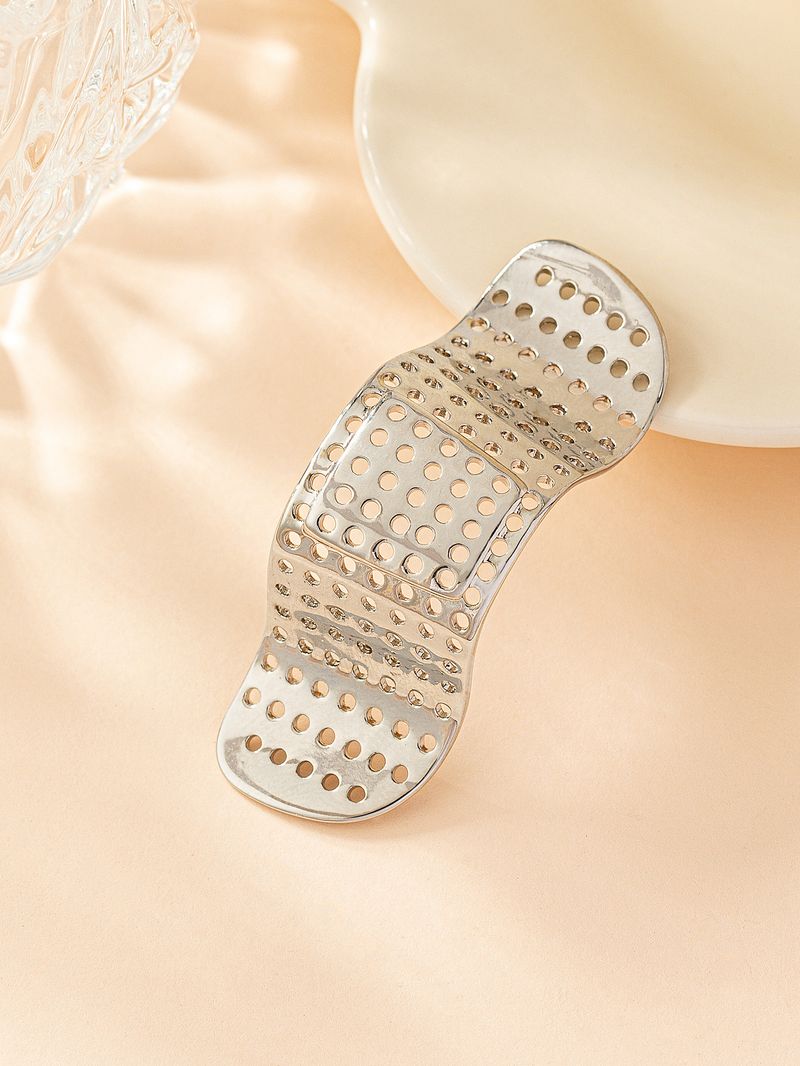 Men And Women's Jewelry Metal Futuristic Creative Nose Clip Cyberpunk Punch Free Mechanical Style Band Aid Nose Bridge Nose Ornament Nose Ring_voghion.com