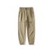 Men's Utility Cargo Jogger Pants - Tactical Loose Fit With Multiple Pockets & Adjustable Drawstring (Black, Khaki, Dark Gray, Brown)_voghion.com
