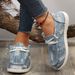 2023 European And American New Style Large Size Denim Fashionable Distressed Canvas Casual Lightweight Lace-up Women's_voghion.com