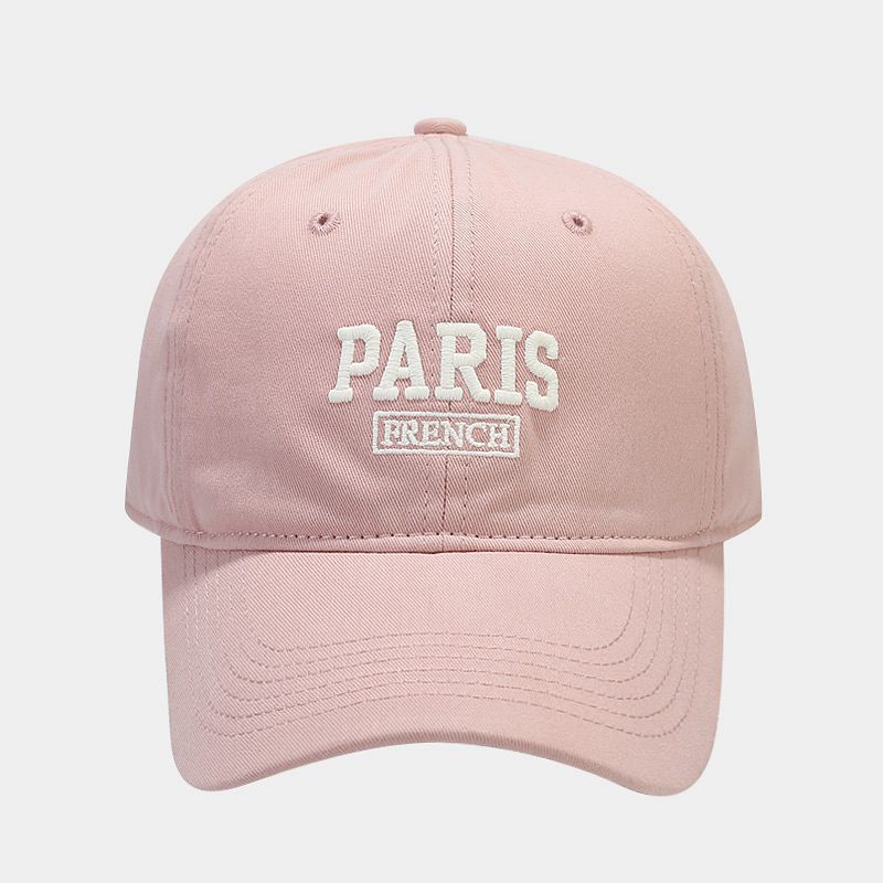 Unisex Simple PARIS letter embroidered baseball cap with Sun protection pair soft cap_voghion.com
