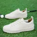 Professionelle Golfschuhe Herren Damen Outdoor Leder Sneakers für männliche und weibliche Golfer Schwarz Braun Mode Weich 241213_voghion.com