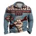 Men's zippered sports pullover 3D printed personalized trend long sleeved T-shirt_voghion.com