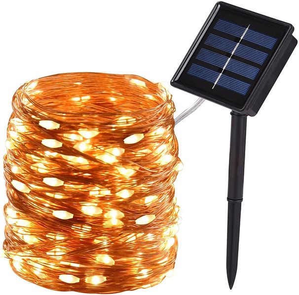 Neue Jahr Solar Lampe LED Outdoor 30M String Lichter Fee Wasserdicht Für Urlaub Weihnachten Party Girlanden Garten Decor_voghion.com