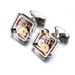 High quality square gear men's movement buttons French shirt cufflink cufflinks_voghion.com
