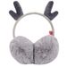 Orejeras de forro polar acogedoras con diadema de asta de ciervo: cálidas orejeras de invierno para mujeres y hombres, calentadores de orejas de punto suave para actividades al aire libre._voghion.com