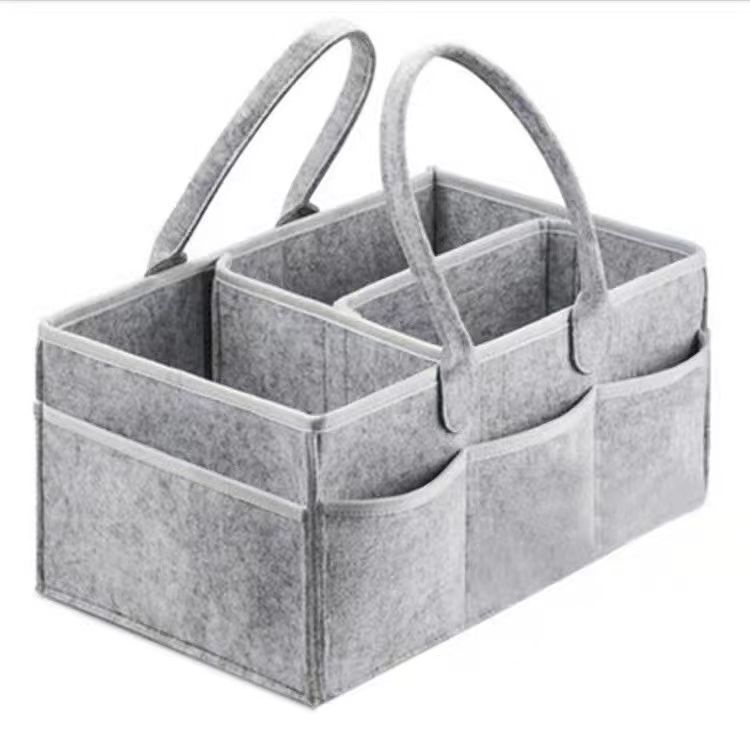 Baba Pelenka Caddy Organizer Hordozható tartótáska pelenkázóasztalhoz és autóhoz, bölcsődei kellékek tárolórekeszei 38*23*18cm_voghion.com