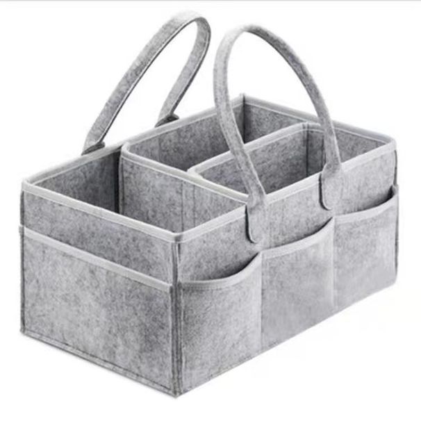 Baba Pelenka Caddy Organizer Hordozható tartótáska pelenkázóasztalhoz és autóhoz, bölcsődei kellékek tárolórekeszei 38*23*18cm_voghion.com