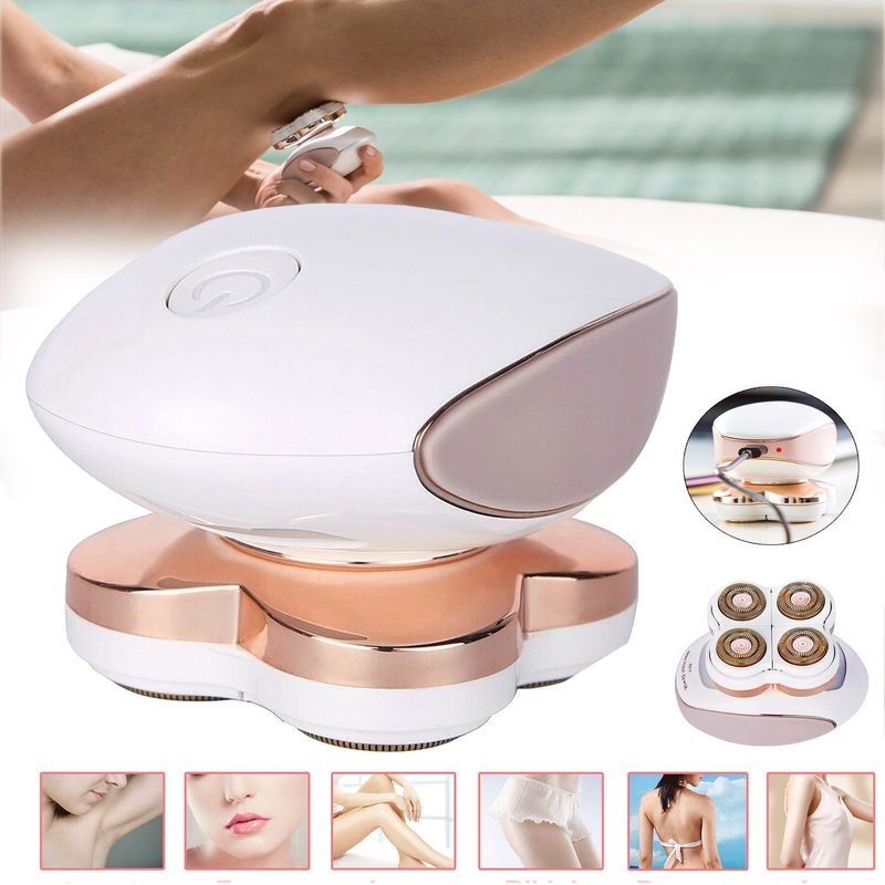 Épilateur électrique pour femmes, rasoir pour le visage, le corps, les bras, les jambes, le bikini, indolore_voghion.com