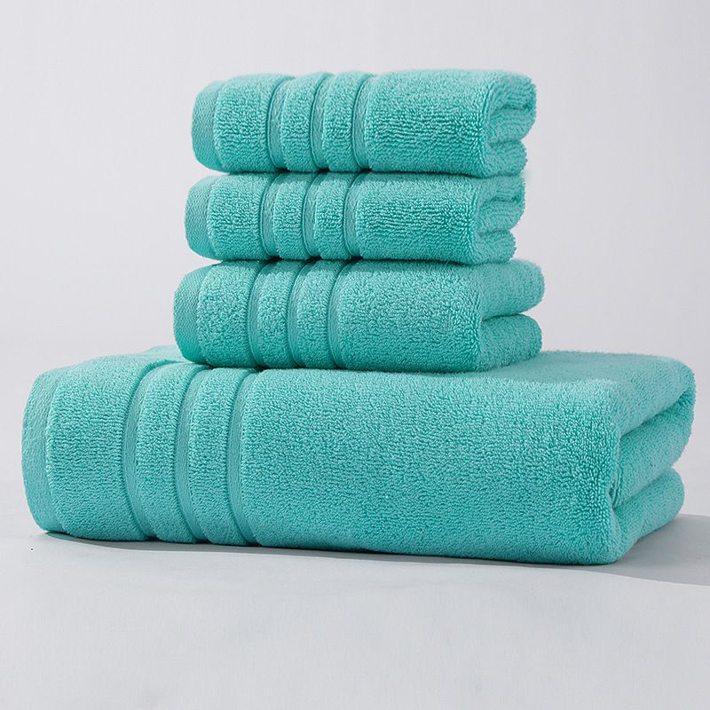 Premium-Badetuch-Set, 100 % Baumwolle, leichte und sehr saugfähige, schnell trocknende Handtücher, perfekt für den täglichen Gebrauch, 4-teilig_voghion.com