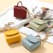 Taschenanhänger PU-Leder Schlüsselanhänger Schlüsseltasche Kreativer einfacher Schlüsselanhänger Männer und Frauen Auto Leder Universal Metallanhänger_voghion.com