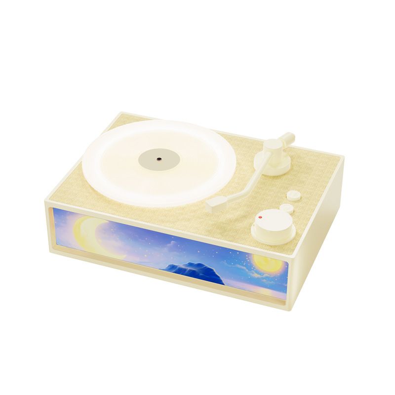 2024 New Lighting, Painting, Aomatheapy, Bluetooth Speake, Desktop Small Sound Gift, Wieless Black Glue Recod_voghion.com