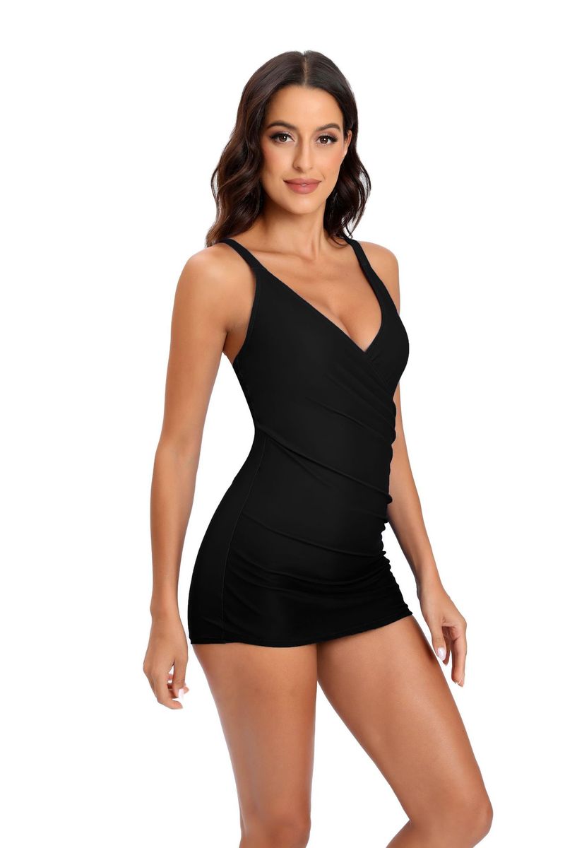 2023 New One Piece Swimwear Women's Sexy Printing Fashion Conservative Flat Angle Swimwear_voghion.com