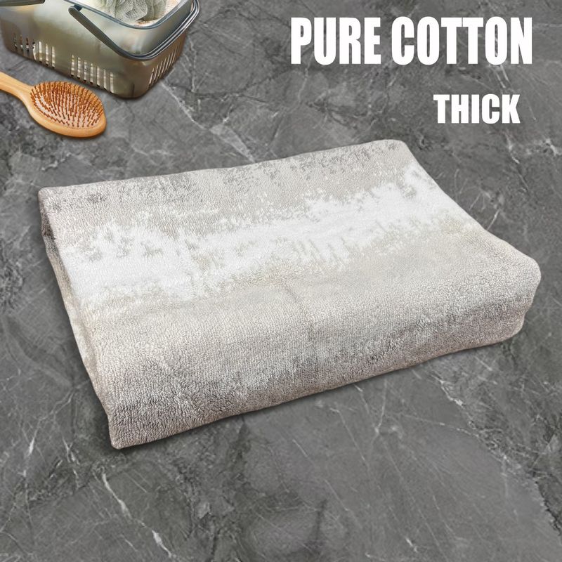 Pure Cotton Double Sided Terry Yarn Dyed Jacquard, Thickened, Soft And Absorbent Beach Towel For Swimming_voghion.com