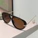 2025 New Double Beam Built-in Steel Ball Fashion Personality Aviator Sunglasses Unisex_voghion.com