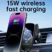 Supporto per telefono da auto con presa d'aria e caricatore wireless UYUXIO, ricarica rapida, manuale, per telefoni Samsung Android, iPhone 16, 15, 14_voghion.com