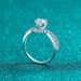 Anello in argento sterling placcato PT950 Gold Of Love con moissanite da 1 carato e cuore_voghion.com