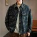 Spring Autumn New Jacquard Long Sleeve Denim Shirt For Men, Trendy Brand, Loose And Handsome, Casual Work Jacket, Outer_voghion.com