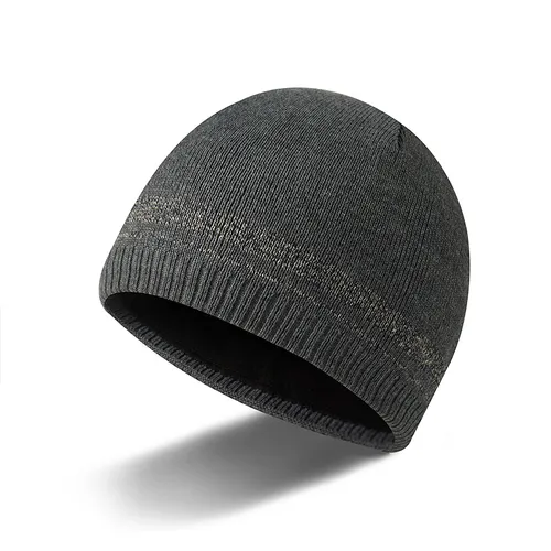 Plain Knit Winter Men's Wool Brimless Pullover Cold Hat Customizable_voghion.com