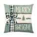 Funda de almohada con estampado navideño, pequeña, de lino fresco, para decoración del hogar, sofá, dormitorio_voghion.com