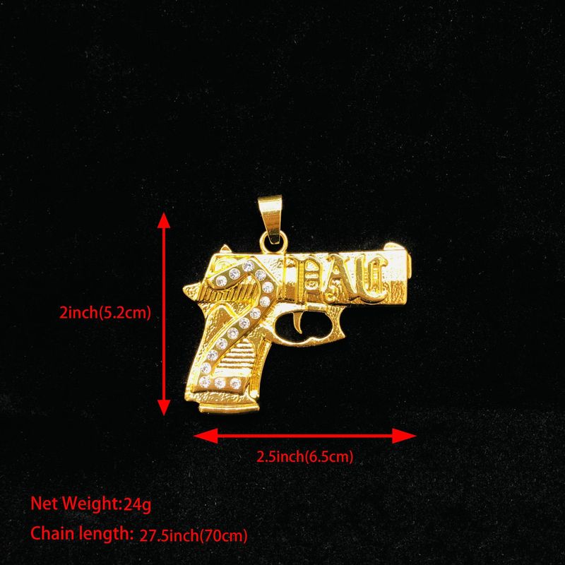 Hip Hop Rapper Commemorative Diamond Pendant Necklace_voghion.com
