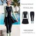 Two-Piece Swimsuit For Women, Sleeve Long Pants, Sun Protection, 2025 New Slimming Hot Spring Swimwear, Jellyfish Suit,_voghion.com