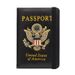 Anti-Magnetic Passport Clip Passport Book American Metal Badge Card Pack Multi-card Position Elastic Band Passport Cover_voghion.com