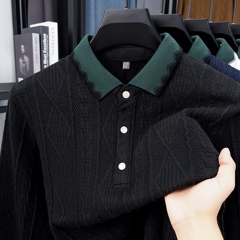 Maglione da uomo a maniche lunghe, casual, primaverile e autunnale, all'ingrosso, in maglia_voghion.com