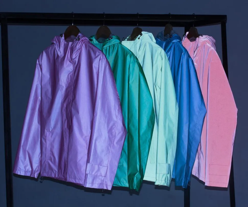 Men's Clothing outdoor sports street dance reflective windbreaker hooded jacket without hip hop jacket_voghion.com