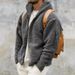 Men's Winter New Double-Sided Fleece Zipper Warm Hooded Casual Jacket For Men_voghion.com