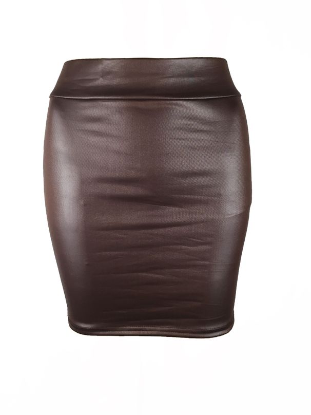 Women's imitation leather bottoming skirt, matte imitation leather skirt, imitation pu hip-covering skirt, summer skirt_voghion.com