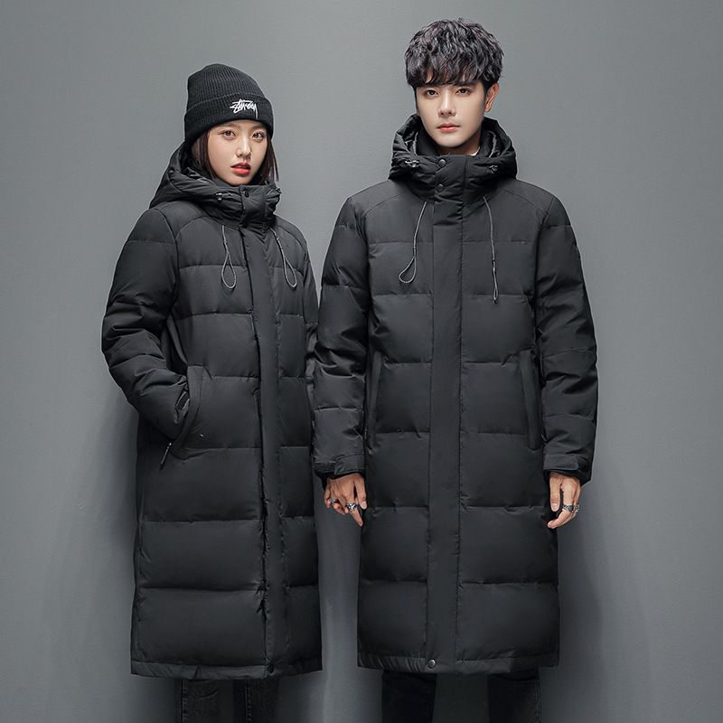 Cross-border 2023 men's Coat jacket mid-length winter Korean style thickened jacket trendy fashion couple workwear Coat jacket_voghion.com