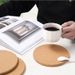 Natural Cork Table Mat Set - Non-Slip & Heat-Resistant Round Coasters For Dining & Office (Eco-Friendly Durable Noise-Reducing Dishwasher Safe)_voghion.com