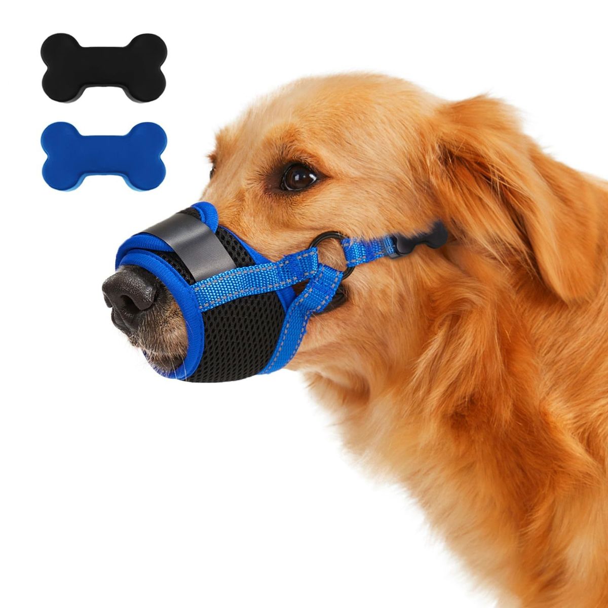 Puuvillane hammustus- ja vaevusvastane suukate, reguleeritav koeramask, lemmikloomatooted, sirge_voghion.com