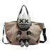 Japanese and Korean cartoon fashion mesh tote large capacity personalized doll, single shoulder crossbody bag, casual_voghion.com