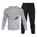 Neues lässiges Rundhals-Kapuzenpullover und Hose, modisches Jogging-Sportswear-Set für Herren_voghion.com