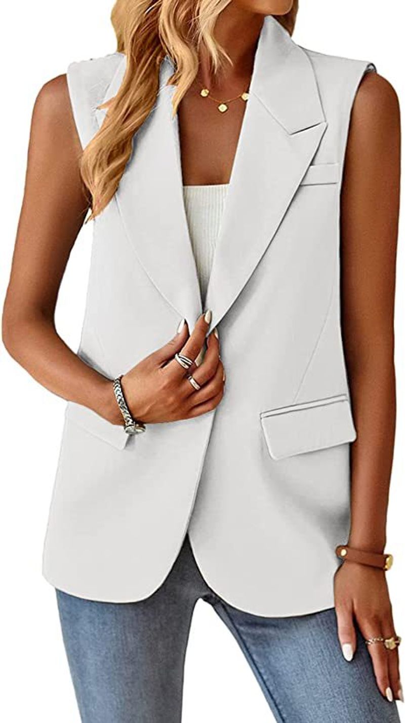 Vêtements pour femmes mode tempérament gilet décontracté costume vêtements pour femmes_voghion.com