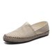 Cost performance Summer Breathable Canvas Lazy Man Kicks on Men's Fisherman Versatile Casual Linen Chinese Style Old Beijing Grass Shoes_voghion.com
