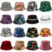BUCKET HATS FESTIVAL BRIGHT COLOR FISHERMAN HAT CAP BEANIE RAVE DANCE IBIZA SUN_voghion.com