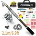 Telescopic Portable Long Casting Reel Gear Lure Rod Full Set Sea Fishing Soft Bait Hook Line_voghion.com