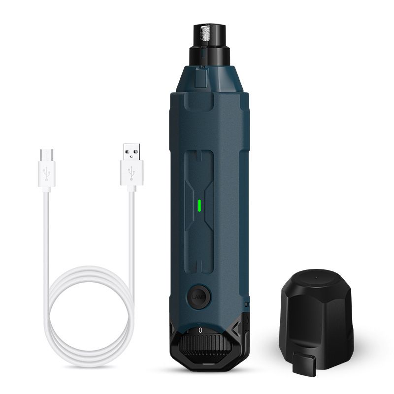 Pet 6-speed speed speed regulation nail sharpener LED light automatic manicure electric nail clipper_voghion.com