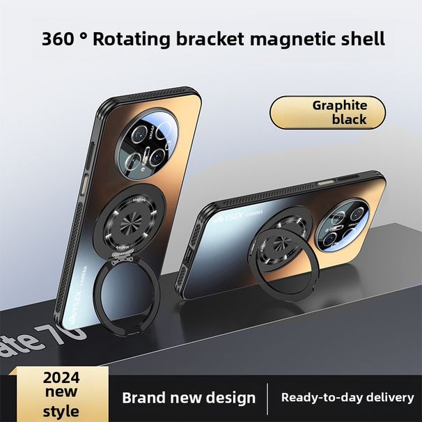 Huawei Mate70Pro+ Mate60RS Magnetic Phone Case With 360 Rotating Stand Anti-Scratch Matte Cover Shockproof_voghion.com