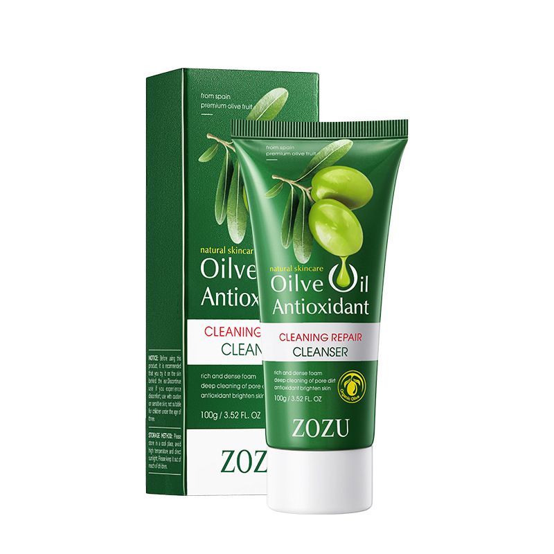 ZOZU Olive Oil Cleaning Repairing Mild, Cleansing, Soothing, And Refreshing Facial Cleanser_voghion.com