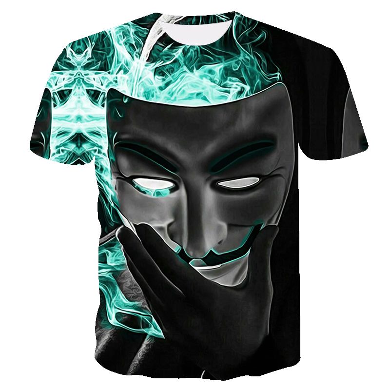 2023 nuova maglietta T-shirt stampata in 3D Ragazzi fantastici T-shirt da clown da donna T-shirt da uomo hip-hop da strada casual_voghion.com