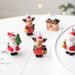 Mini ornamenti natalizi in resina NUCHI, casetta di neve per anziani e piccole decorazioni di Babbo Natale in confezione regalo_voghion.com