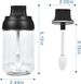 Contenitori per condimenti in vetro da cucina, 3 pezzi, con coperchi, barattoli da 8 once (circa 236,6 millilitri),_voghion.com