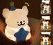 Line Puppy Atmosphere Night Light Children's Bedroom Bedside Sleep Small Table Lamp Gift For Girlfriends_voghion.com