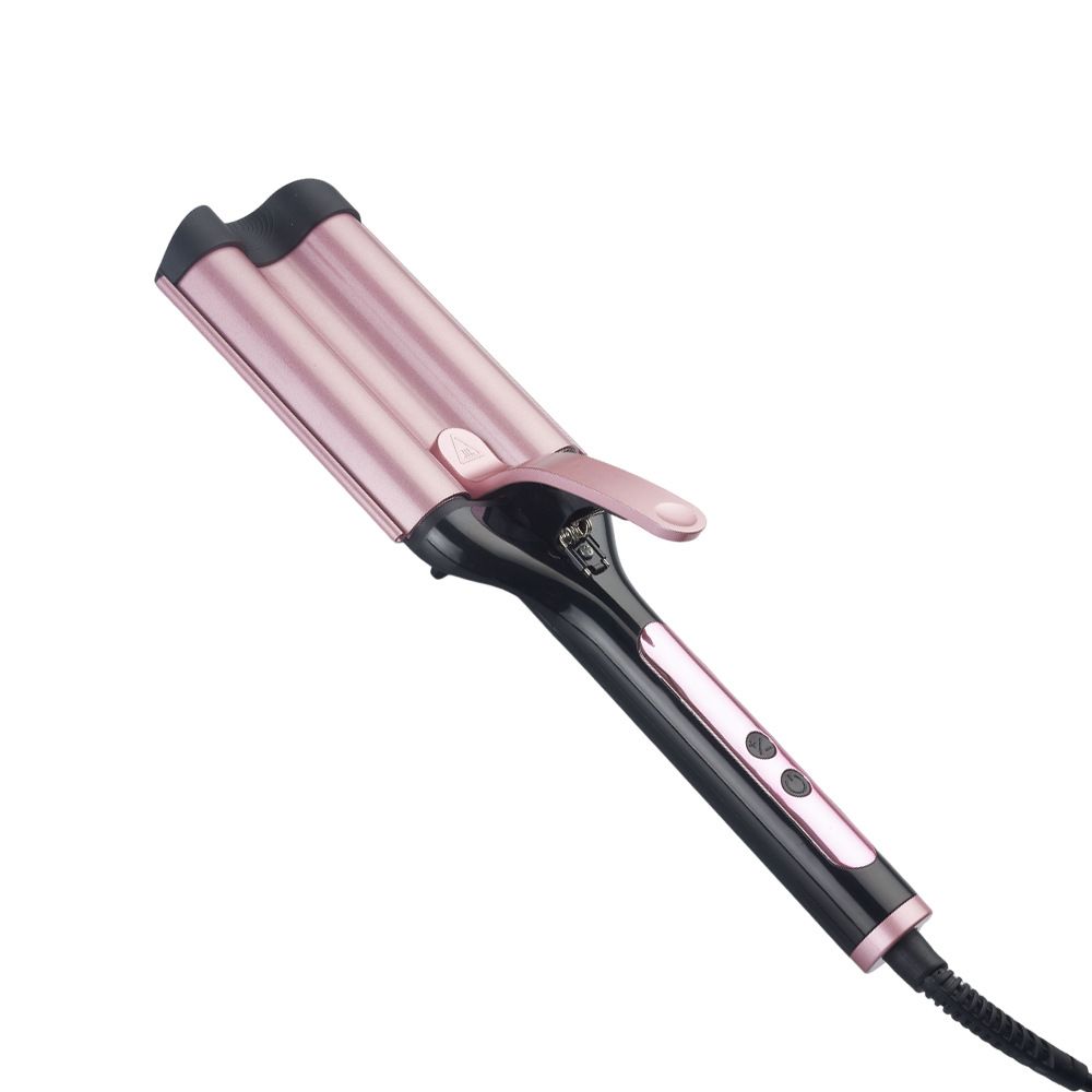 3-in-1 Egg Curling Iron Set: 3-Barrel Water Wave Crimper For Small & Big Curls, Professional Hair Styling Tool_voghion.com