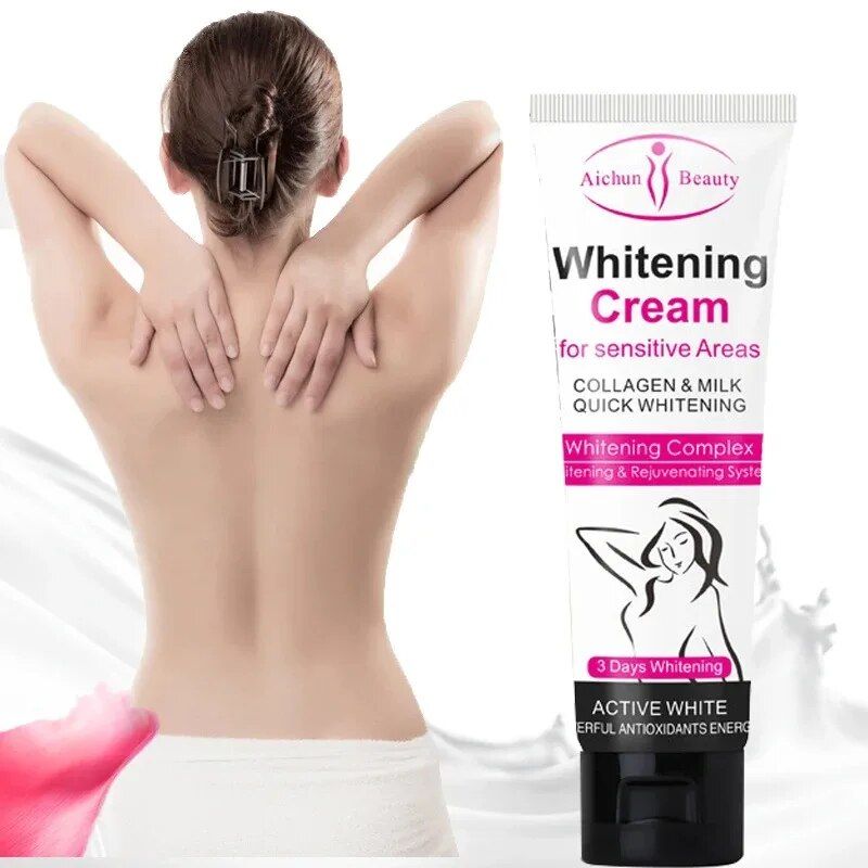 Crème blanchissante pour les aisselles en 3 jours, crème blanchissante pour les aisselles, la peau foncée, les jambes et les genoux, Lotion intime pour le corps_voghion.com