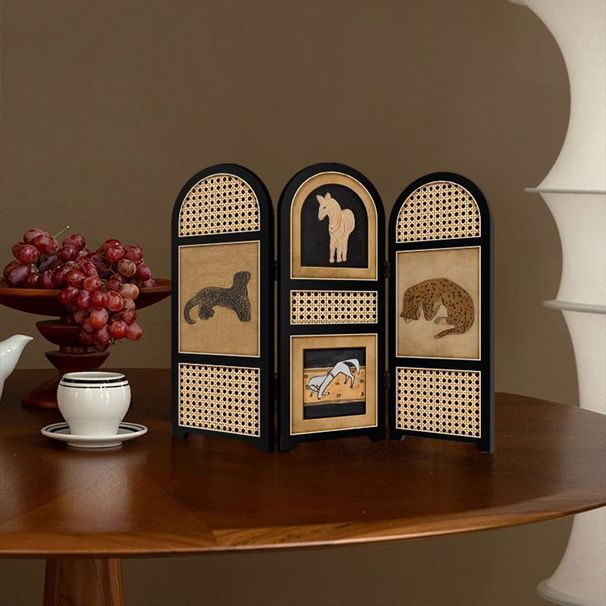 Retro Style Desktop Screen, Leopard Decoration Painting_voghion.com